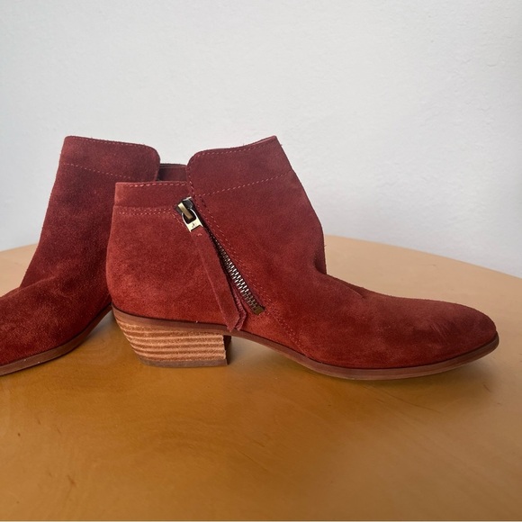 Sam Edelman Packer Ankle Boots Rust Color Women’s Size 7 - Picture 5 of 14